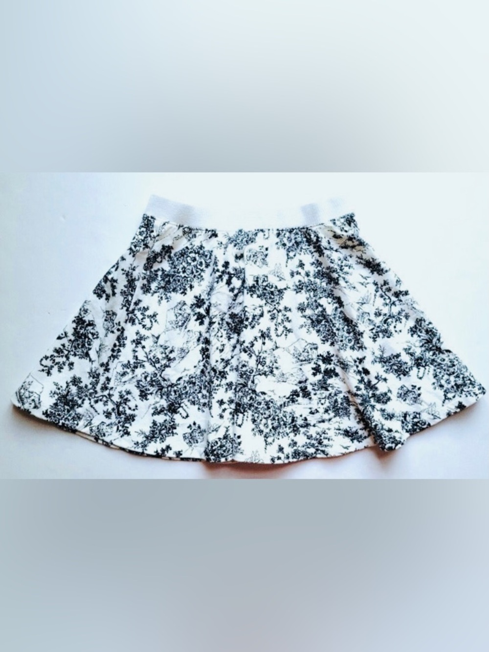 Janie and Jack Cream toile girls skirt